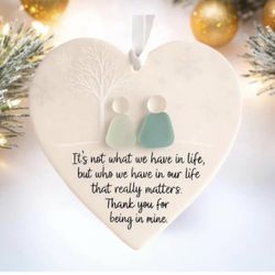 Heart-Shaped Sea Glass Friendship Decor