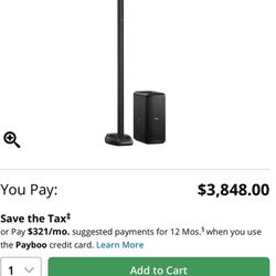 Bose L1 PRO32 Portable Line Array Speaker System with Sub2 Bass Module 