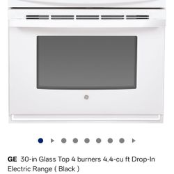 GE 30inch drop in electric range