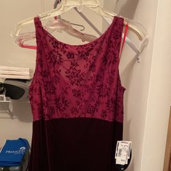 Wine Color Junior Formal- Medium 