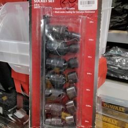 HUSKY 7 - PIECE PINLESS U - JOINT IMPACT SOCKET SET 