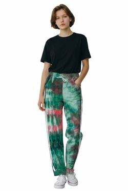 Buzz Women’s Green Tie Track Sweatpants Size Medium