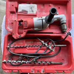 2 Milwaukee 1107-1 Right-Angle Drills – Bundle Deal! Heavy-Duty 1/2” 