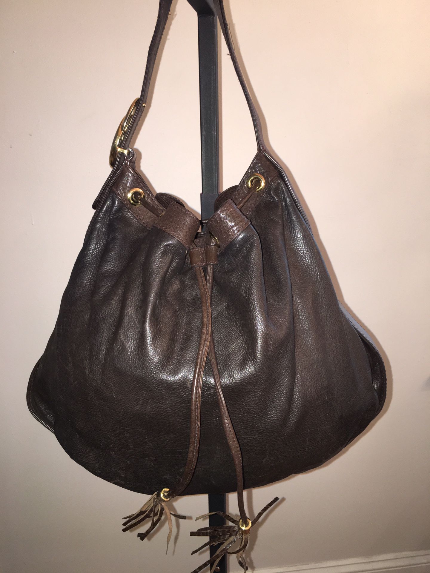Gucci GUCCISSIMA brown leather hobo sac bag
