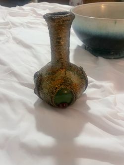 Small Textured Ceramic Bud Vase