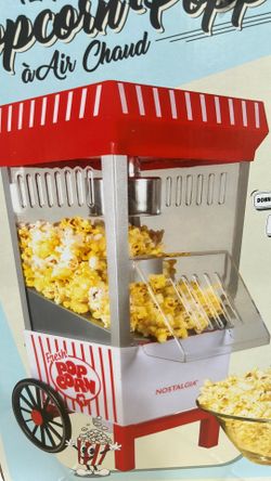 New Nostalgia Hot Air Popcorn Maker Machine 