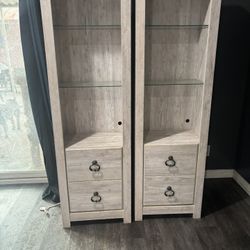 Cabinets From Ashley  Wide is 20 and 6ft
