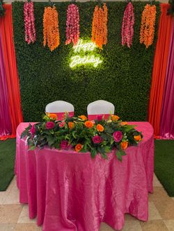 Flower backdrop