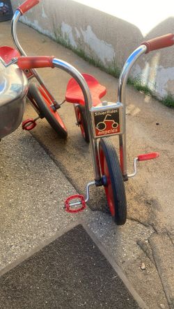 Silver rider angel bicycle