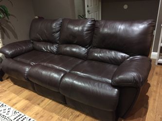 Reclining couch (leather)