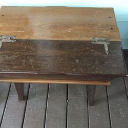 Vintage Handmade Table. With Storage, 