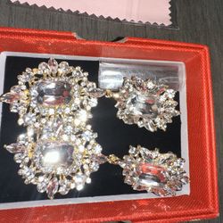 Bridal Wedding Crystal Earrings 