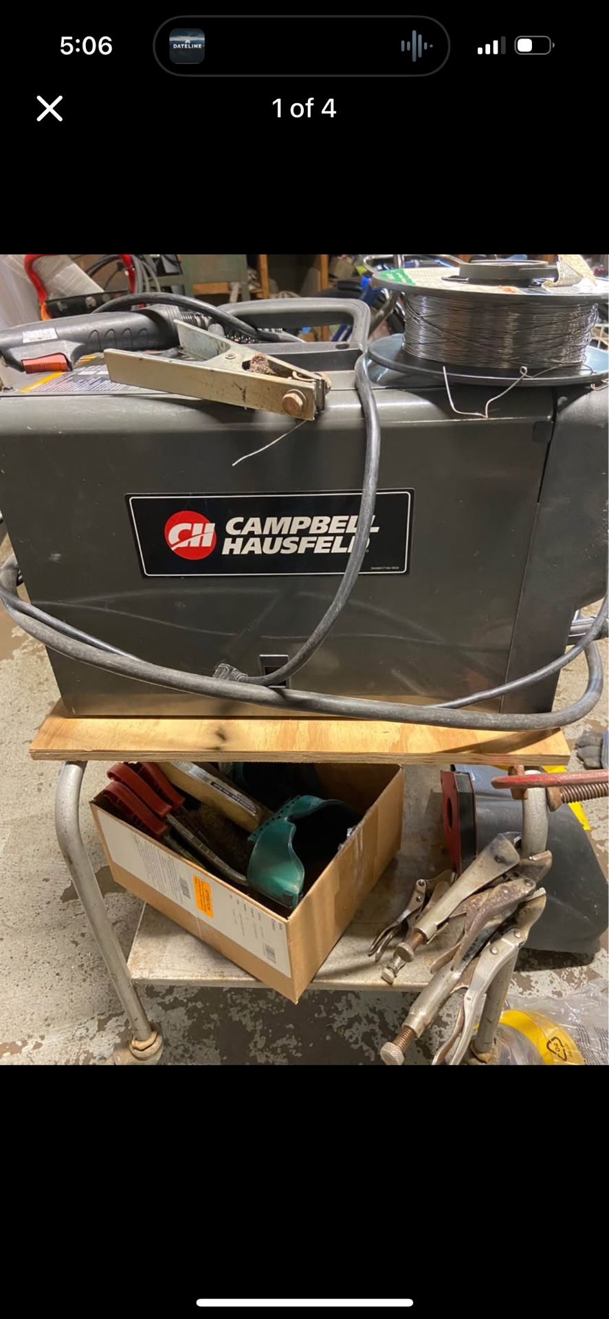 Welder With Cart And Accessories 