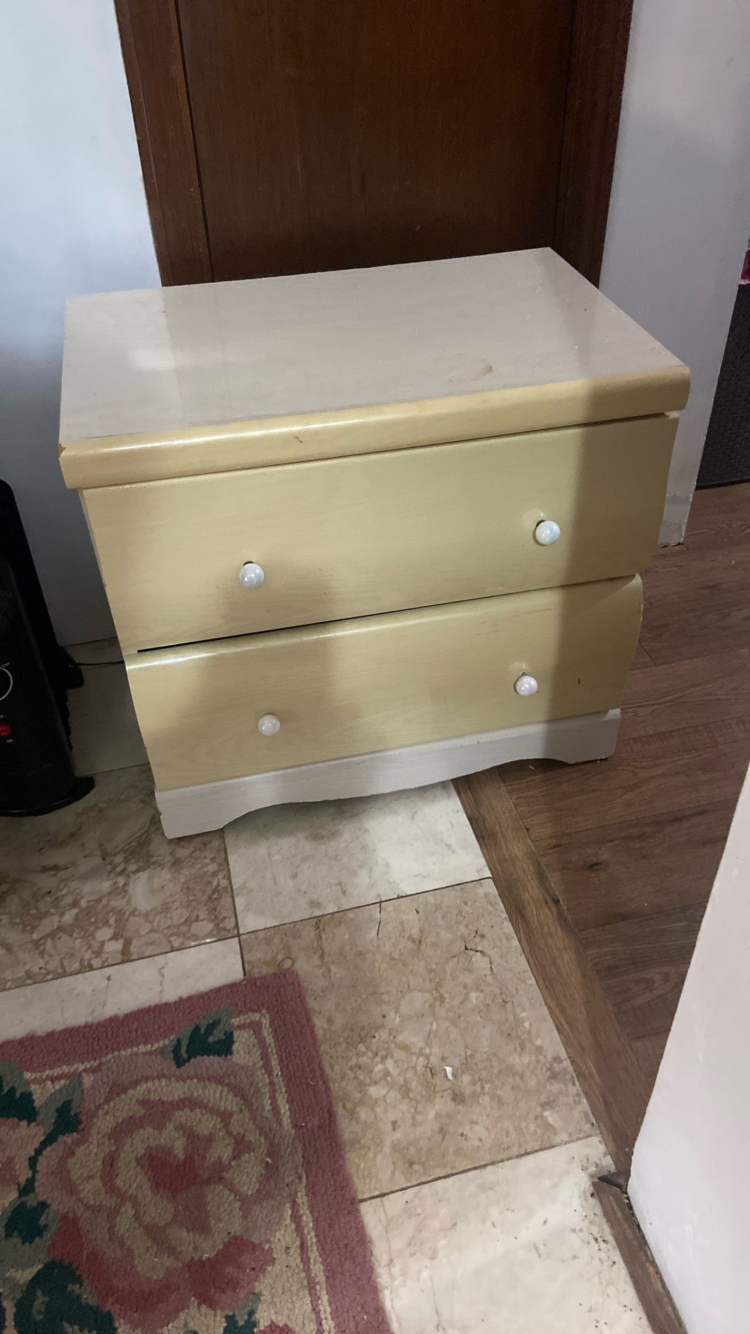 I have two beige looking nightstand. One is a Bellini. The other one is not.
