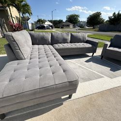 Grey Sectional Set Free Delivery 