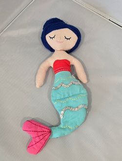 Plush Blue Hair Mermaid