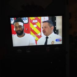 (1) 43" and (2) 27" HD TVs.