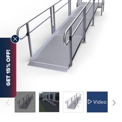 The Elevated Wheelchair Ramp Used 1 Year Old 