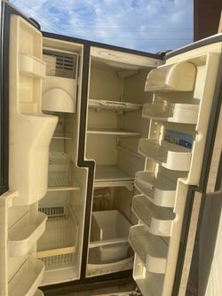 Stainless steel fridge