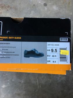 Magnum shoes size 9.5 parade duty gloss