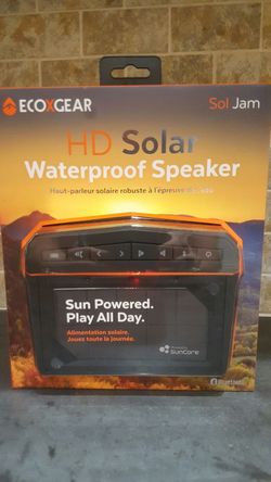 Ecoxgear sol jam HD solar waterproof speaker Bluetooth