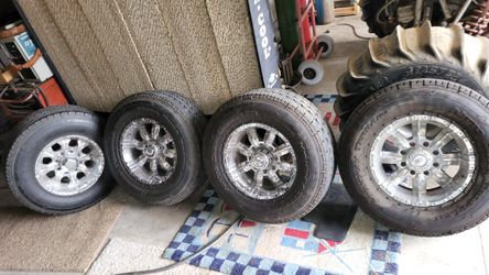 4 Set Tires Wheels Nitto Dura Grappler Tires. 295/70R17 LT  8 Lug Chevy Gm Bolt Pattern GMC Ridge BFG  