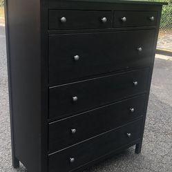 IKEA Hemnes Black Tall Chest With Bug Drawers . Great Condition 