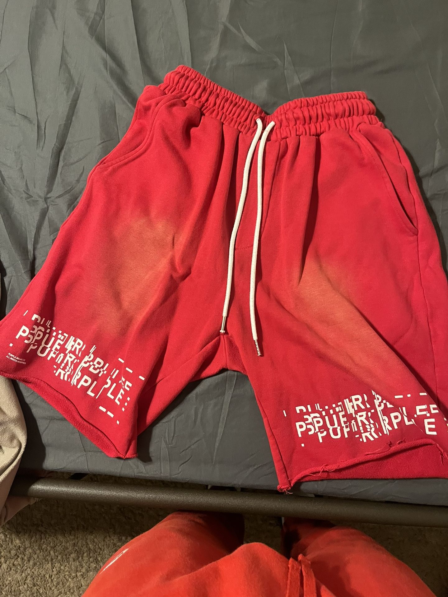 purple brand shorts