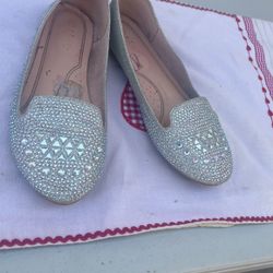 Rhinestone Girls Shoe, Size 4