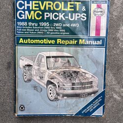 Haynes Shop Manual Chevrolet/GMC Truck 1(contact info removed),