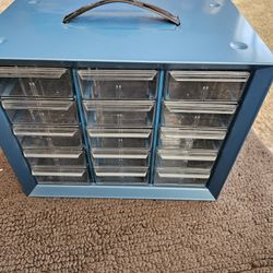 Work Bench/ Craft Room 15 Drawer Organizer  12 X 12 X 6 ish, Like New , 15.00