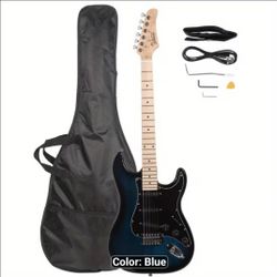 New GST Stylish Blue Electric Guitar Kit . July 4th Sale- $60