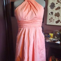 David's Bridal Cotton Halter Dress