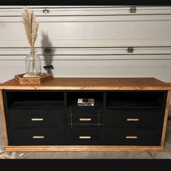 Media Console, Tv Stand Refinished
