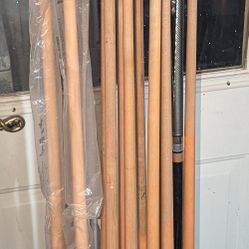 11 Used Pool Cues 2 Brand New BRANDS-Havoc, Pro Billiards, Valley Supreme