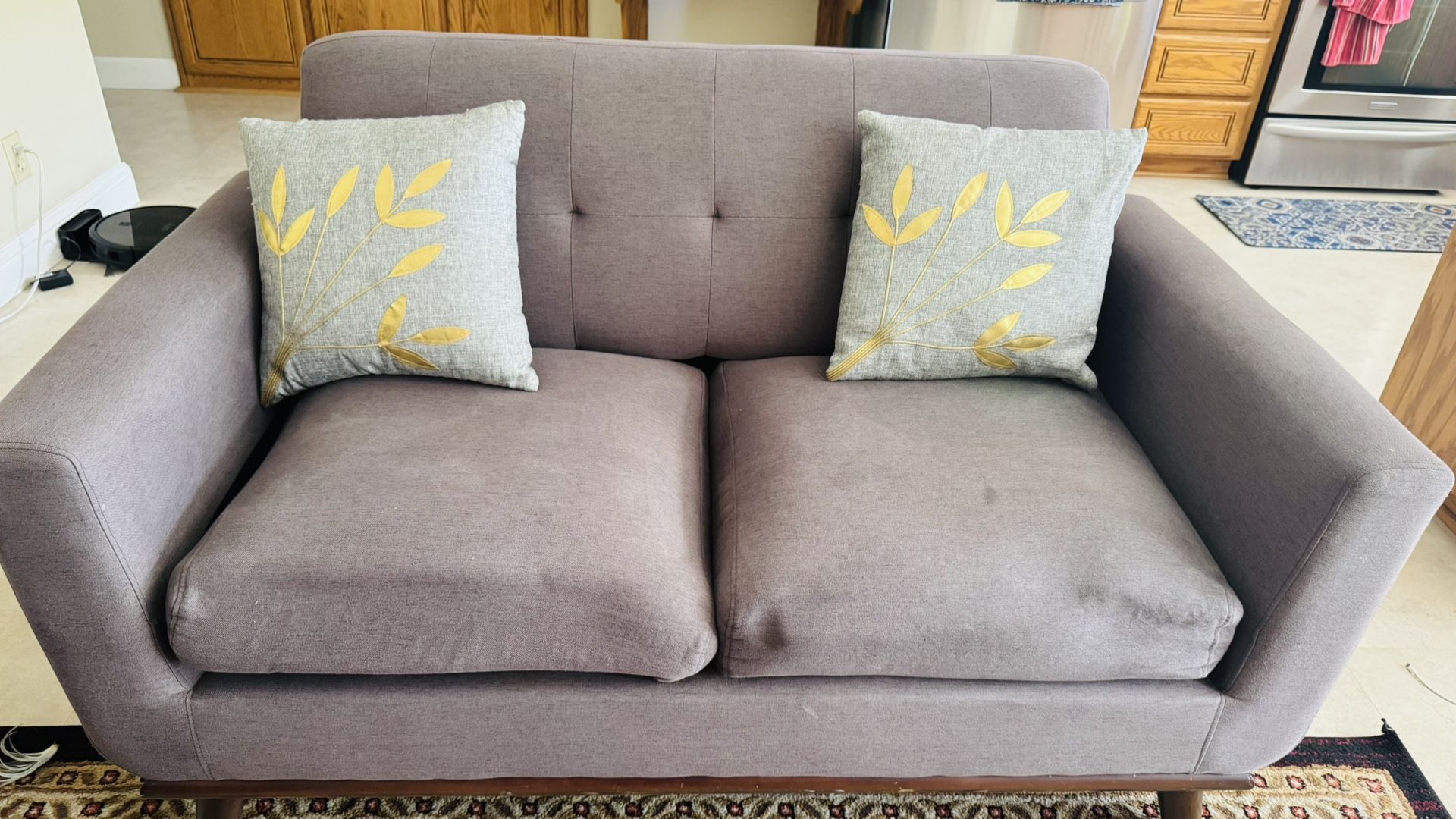 Gray Loveseat