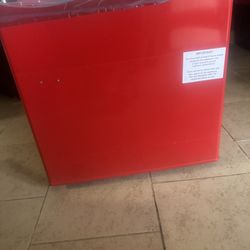 Upright Red Freezer