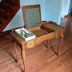 Vintage Mid Century Drexel Pop Up Mirror Vanity