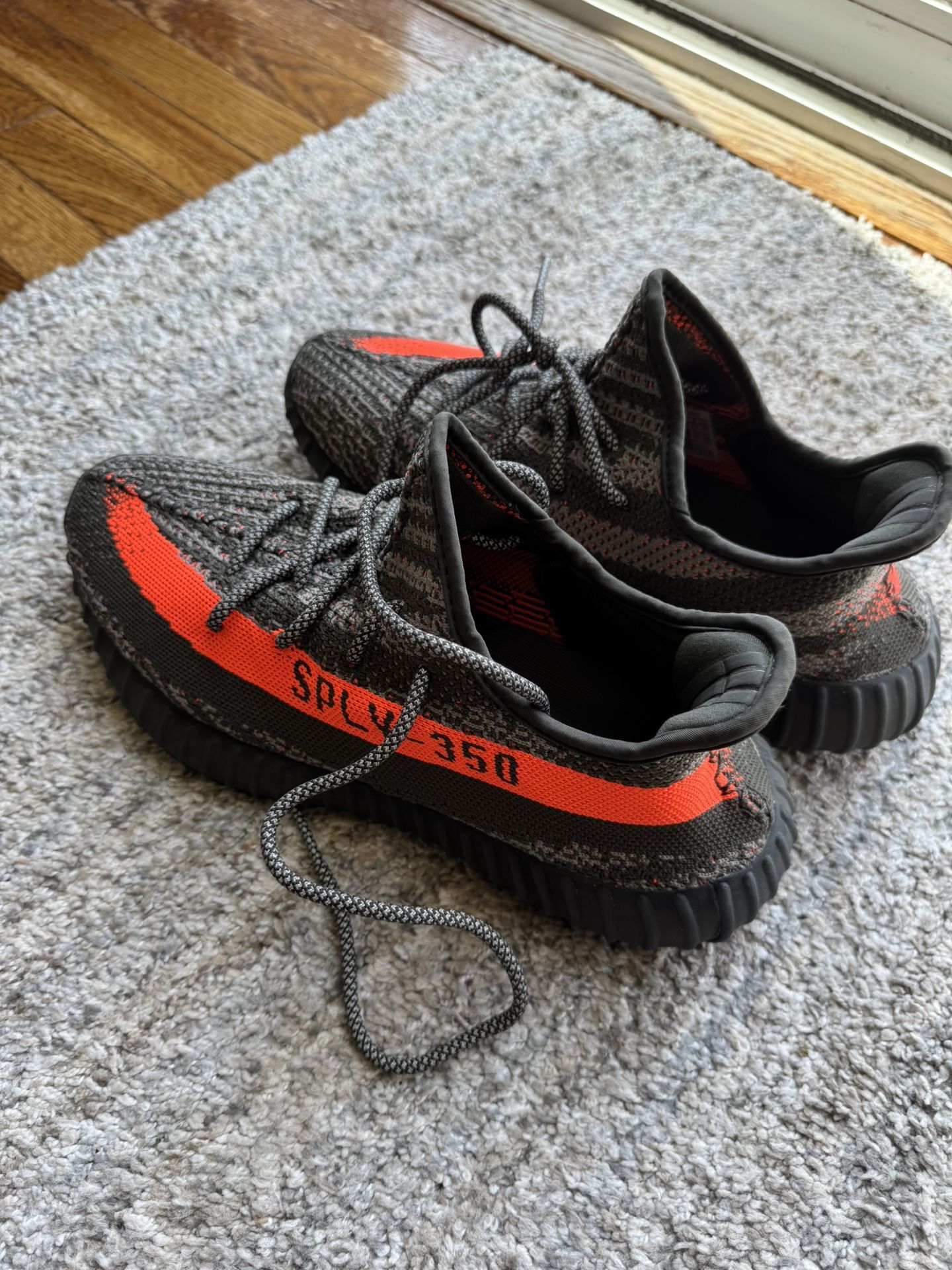 Gray Yeezy 350 Grey Orange Adidas Yeezy 350v2 Boost Carbon Beluga