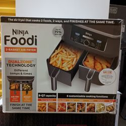 Ninja Foodie 2 Basket Air Fryer 