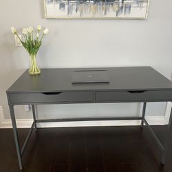Grey Ikea Alex Desk 