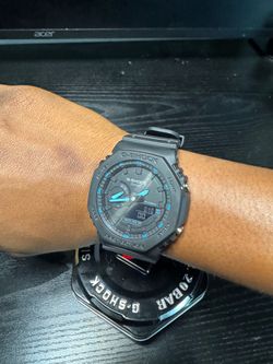 Blue & black G-Shock Ga-2100
