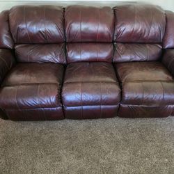 Leather Couch & Love Seat