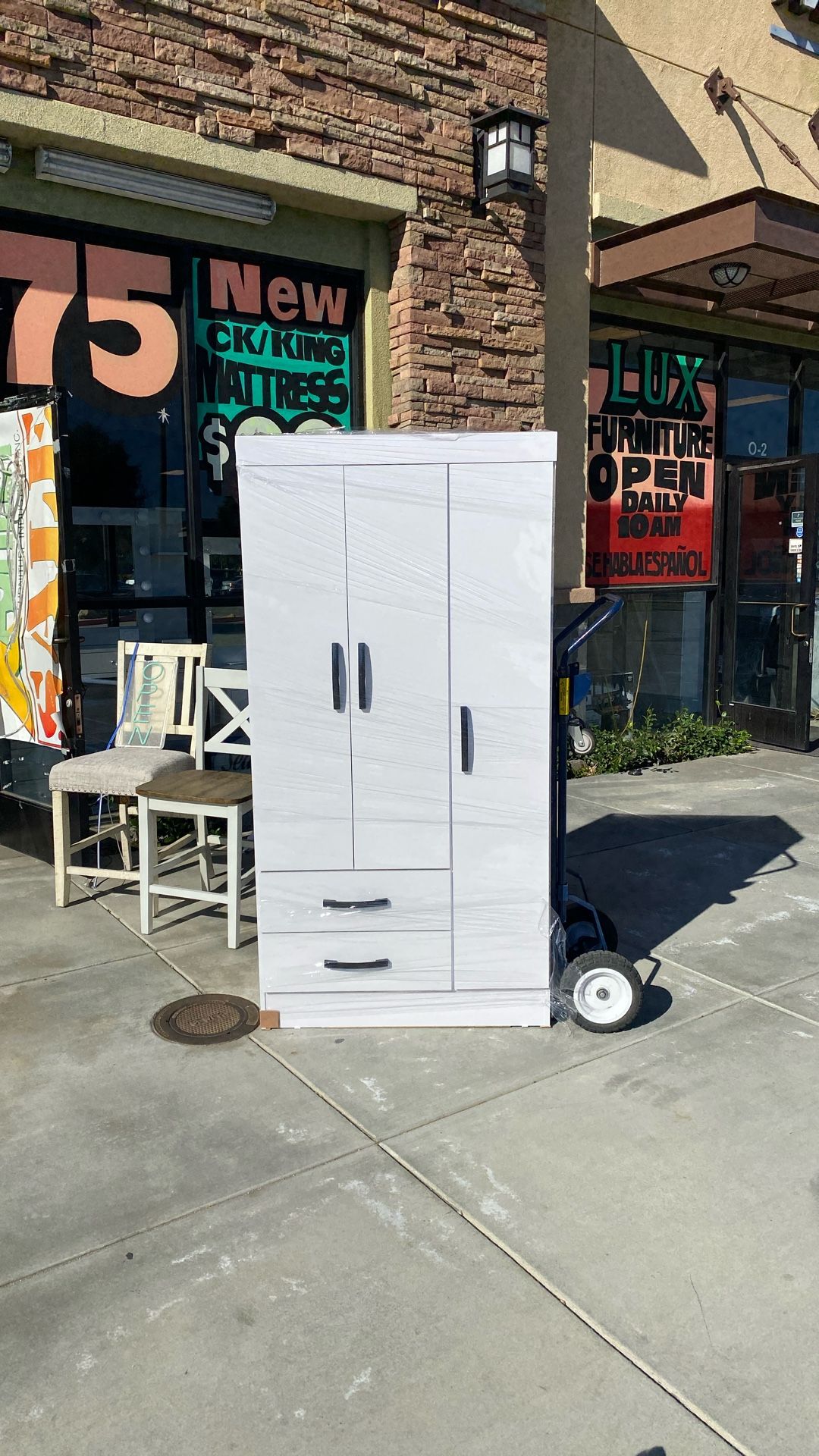 Clothes Closets Armoires  Chests Dresser Furniture Grey Brown White New Easy Delivery 