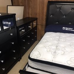 Tufted Nice Six Piece Bedroom Suite