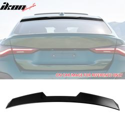 Fits 2022-2026 BMW G26 4-Series Gran Coupe & i4 V Matte Black Roof Spoiler