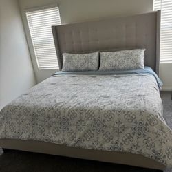 King Size Bed W/frame Included. 