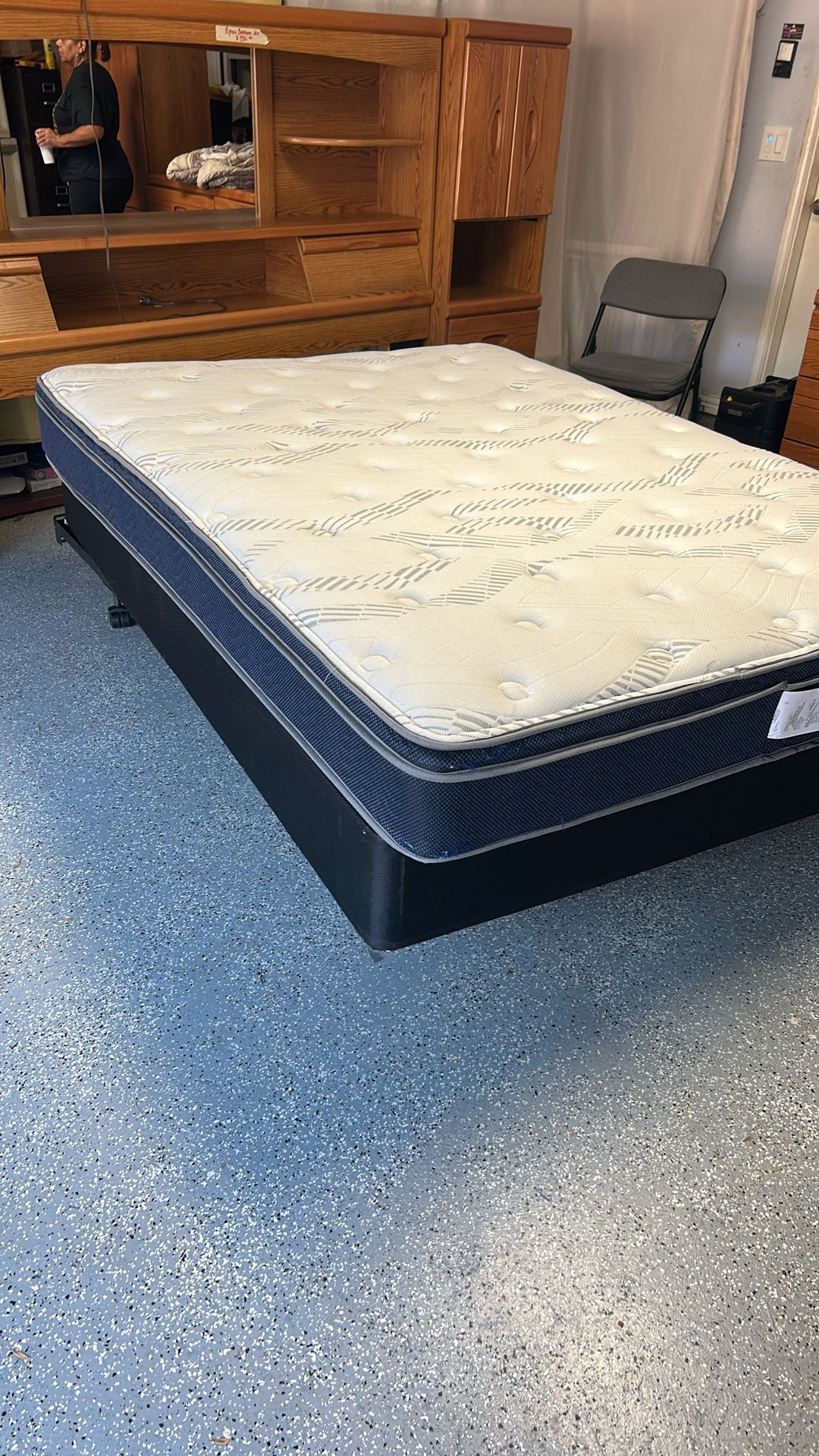 Queen Mattress, Box springs and Frame