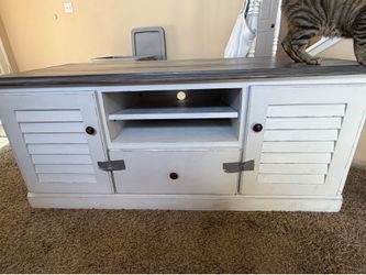 TV Stand/Media Buffet - white and gray