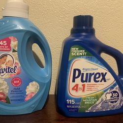 Suavitel Softener And Purex Detergent